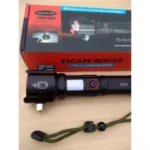 RL-2210 Multifunctional Emergency Tactical Flashlight | Rechargeable, Hammer, Seatbelt Cutter, Power Bank - Image 2